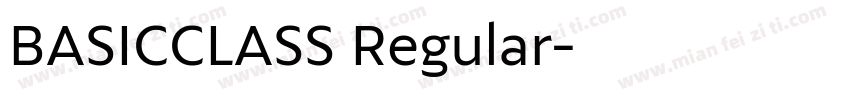 BASICCLASS Regular字体转换
